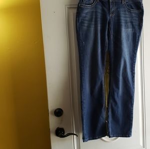 7seven women's jeans size 14 slim boot cut
